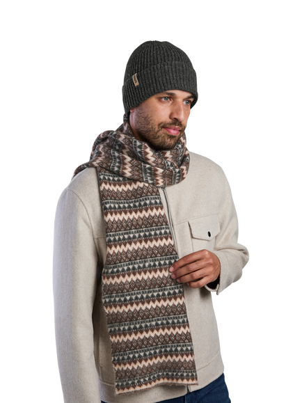 totes Fair Isle Knit Scarf & Beanie Hat Set, Multi - view 2, Multi