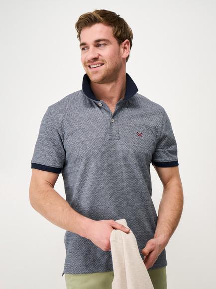Crew Clothing Eden Cotton Polo Shirt, Navy Blue, Navy Blue