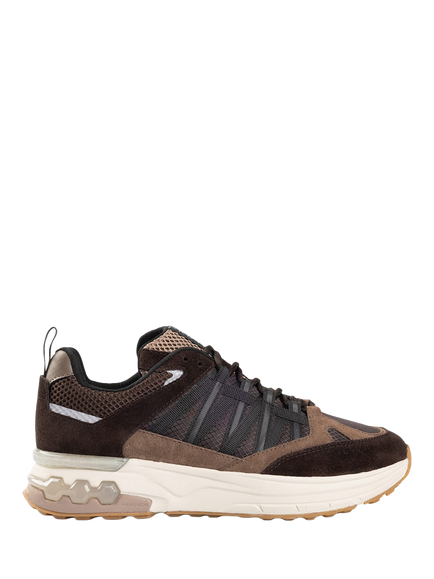 Cruyff Zephr Suede Lace Up Trainers, Dark Brown
