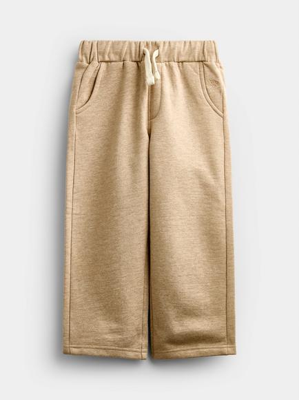 JoJo Maman Bébé Kids' 2 Straight Joggers, Pack of 2, Natural - view 2, Natural