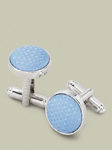 Charles Tyrwhitt Round Cufflinks, Sky Blue, Sky Blue