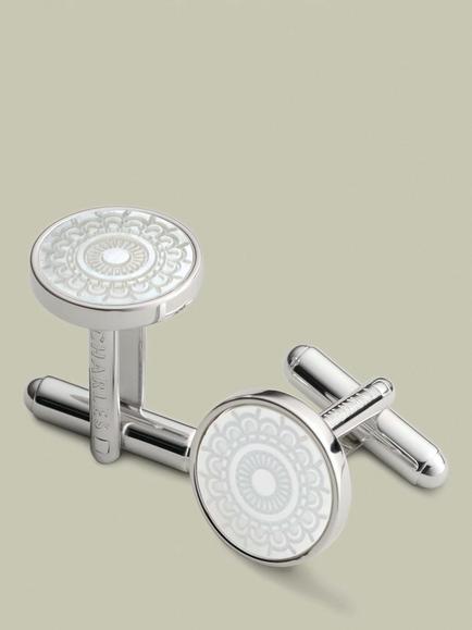Charles Tyrwhitt Round Cufflinks, Silver Grey, Silver Grey