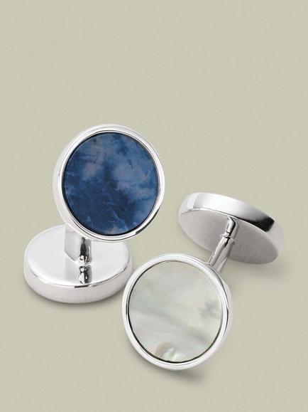 Charles Tyrwhitt Round Cufflinks, Silver Grey, Silver Grey