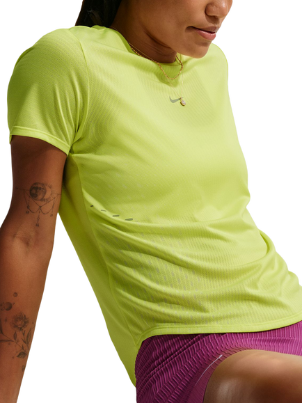 Nike Swift Aero-FIT Short Sleeve Running Top, Lemon - view 2, Lemon