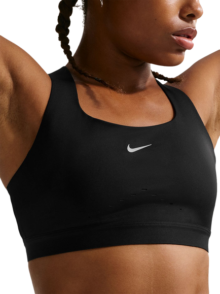 Nike Swift High Support Lightly Lined Sports Bra, Black, Black