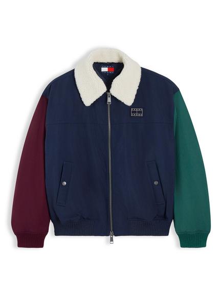 Tommy Jeans Colour Block Aviator Jacket, Multi, Multi