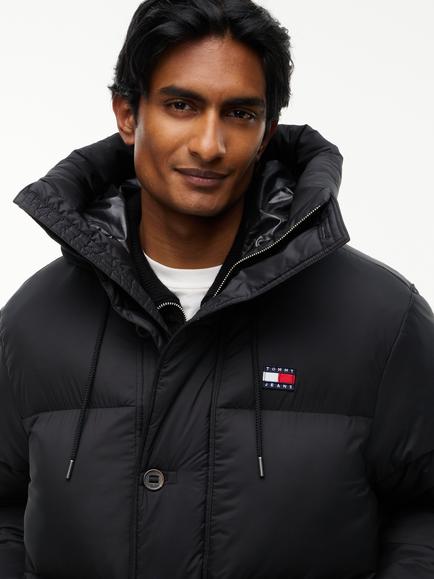 Tommy Jeans Workwear Hooded Puffer Jacket, Black - view 2, Black