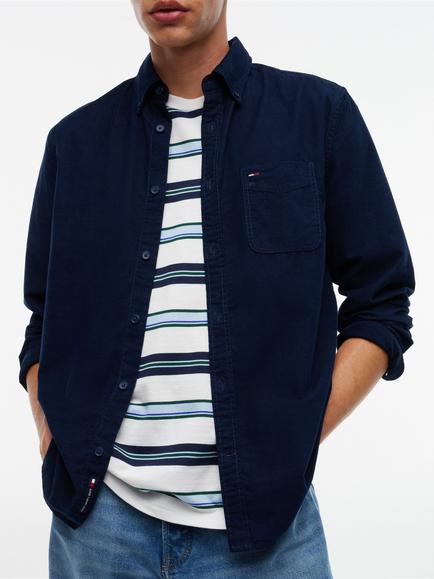 Tommy Hilfiger Button Down Corduroy Shirt - view 2, Blue