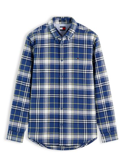 Tommy Jeans Flannel Check Shirt, Blue/Multi, Blue/Multi