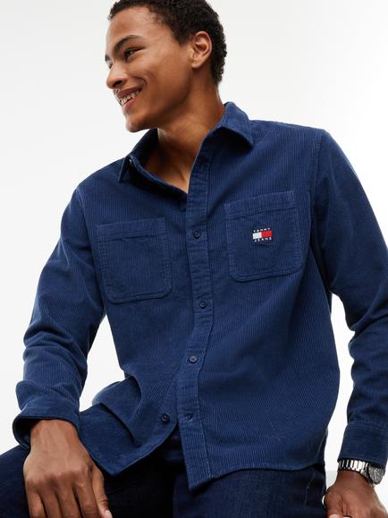 Tommy Jeans Corduroy Shirt - view 2, Blue