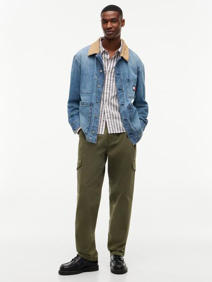 Tommy Jeans Regular Fit Dobby Stripe Shirt, Multi - view 2, Multi