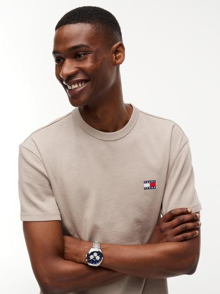 Tommy Hilfiger Tommy Badge Crew Neck T-Shirt - view 2, Beige
