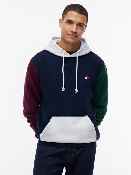 Tommy Hilfiger Colour Block Fleece Hoodie, Multi, Multi
