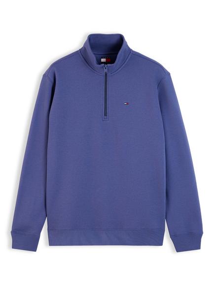 Tommy Hilfiger Tommy Flag Quarter Zip Sweatshirt, Blue