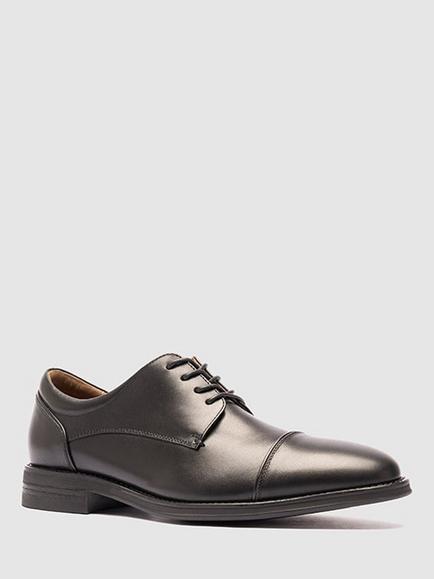 Rodd & Gunn Riverton Leather Derby Shoes, Nero, Nero