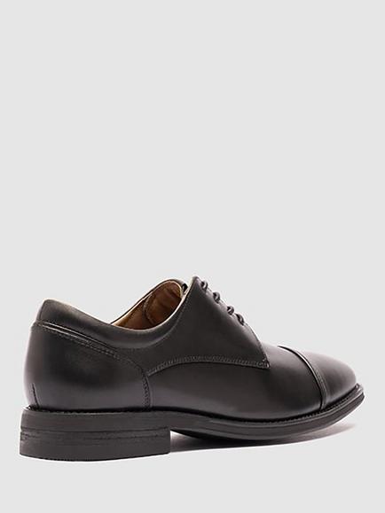 Rodd & Gunn Riverton Leather Derby Shoes, Nero - view 2, Nero
