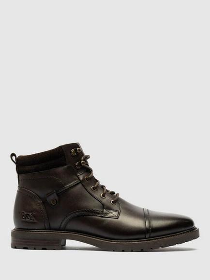Rodd & Gunn Brookdale Leather Millitary Boots, Chocolate, Chocolate