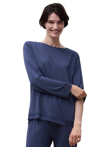 Chantelle Joe Loungewear Long Sleeve T-Shirt, Carbon Blue, Carbon Blue