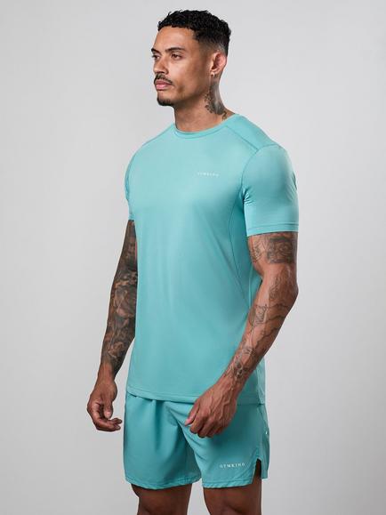 Gym King Energise Crew Neck T-Shirt, Urban Teal, Urban Teal