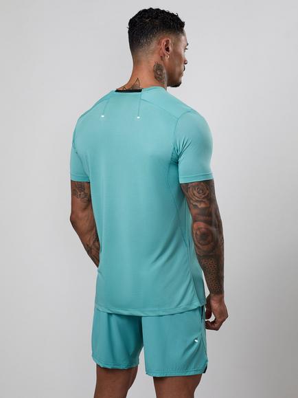 Gym King Energise Crew Neck T-Shirt, Urban Teal - view 2, Urban Teal