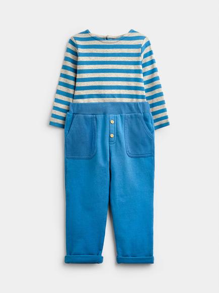 JoJo Maman Bébé Baby 3-Piece Jacket, Bodysuit and Leggings Set, Blue - view 2, Blue