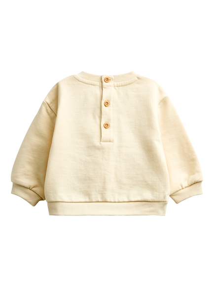 JoJo Maman Bébé Baby Woodland Sweatshirt & Leggings Set, Cream - view 2, Cream