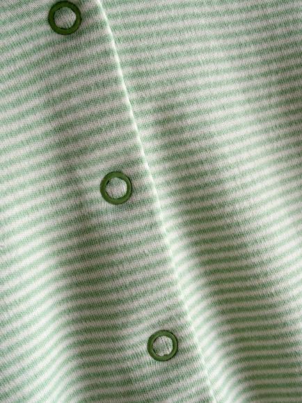 JoJo Maman Bébé Baby Little Lamb Sleepsuits, Pack of 3, Green - view 2, Green