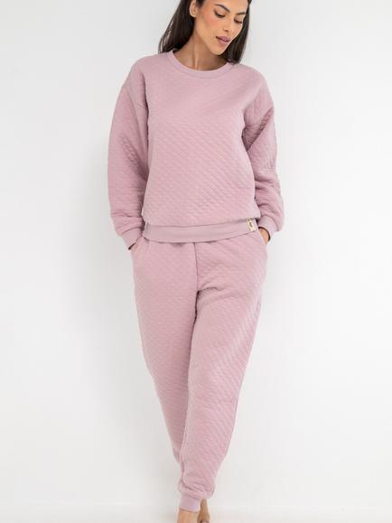 Pour Moi Quilted Lounge Set, Mauve, Mauve