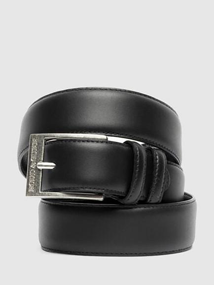 Rodd & Gunn Fiordlands Leather Belt, Black, Black
