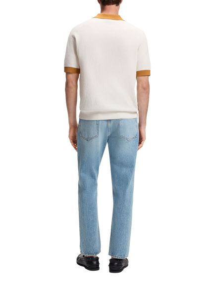 HUGO BOSS HUGO Siablo Cotton Polo Shirt, Open White - view 2, Open White
