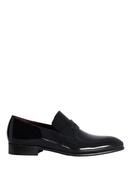 Dune London Simpso Patent Leather Loafers, Black, Black