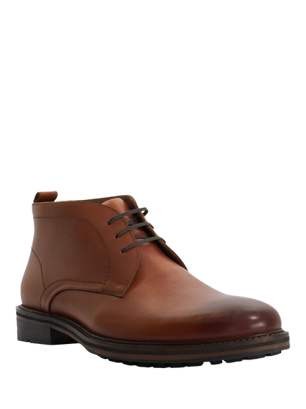 Dune London Charleys Leather Chukka Boots - view 2, Tan