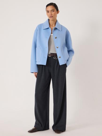 HUSH Rina Tailored Trousers, Charcoal Marl - view 2, Charcoal Marl