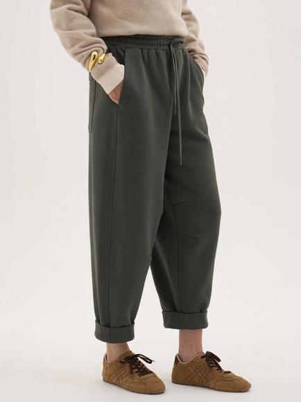 HUSH Jack Cropped Joggers, Dark Khaki Green, Dark Khaki Green