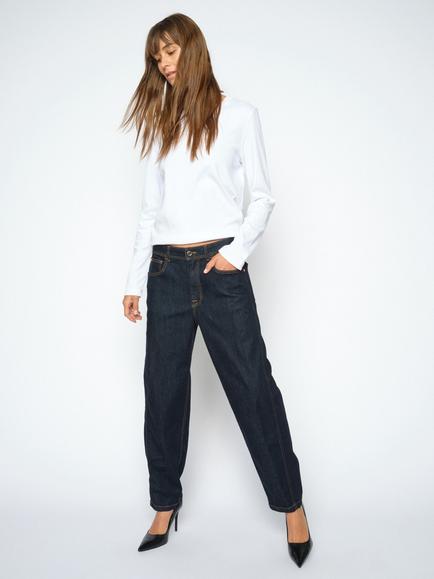 MOS MOSH Mmaymen Delux Slim Fit Jeans containing LENZING™ ECOVERO™ Viscose, Dark Blue - view 2, Dark Blue