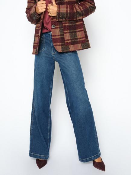 MOS MOSH Mmcolette Flared Jeans, Dark Blue, Dark Blue
