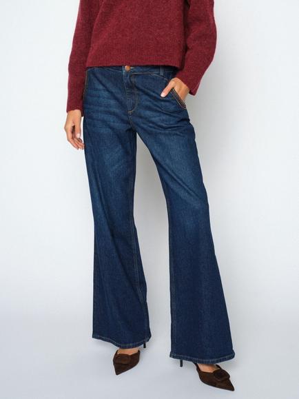 MOS MOSH Mmdara Flared Jeans, Dark Blue, Dark Blue