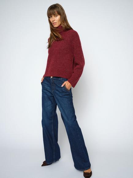 MOS MOSH Mmdara Flared Jeans, Dark Blue - view 2, Dark Blue