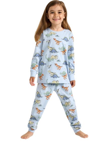 Lindex Kids' Pyjama Set, Light Blue, Light Blue