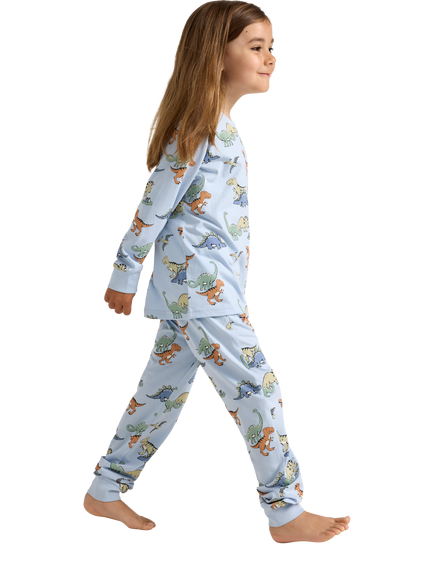 Lindex Kids' Pyjama Set, Light Blue - view 2, Light Blue