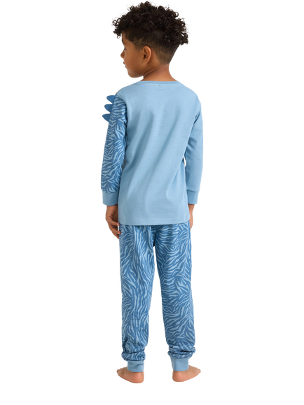 Lindex Baby Pyjama Set, Light Blue - view 2, Light Dusty Blue