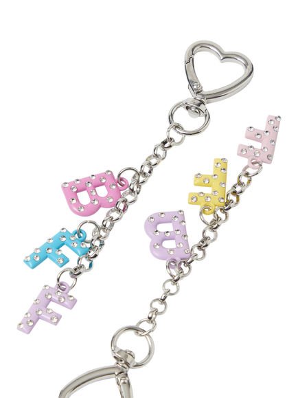 Angels by Accessorize Kids' BFF Keyring, Set of 2, Multi - view 2, Multi