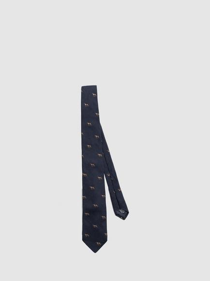 Rodd & Gunn Silk Rich Gunner Heritage Tie, Navy, Navy