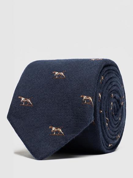 Rodd & Gunn Silk Rich Gunner Heritage Tie, Navy - view 2, Navy