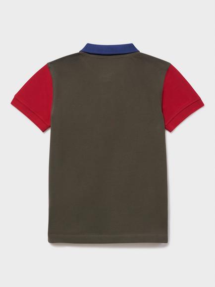 Crew Clothing Kids' Short Sleeve Polo Shirt, Khaki - view 2, Khaki