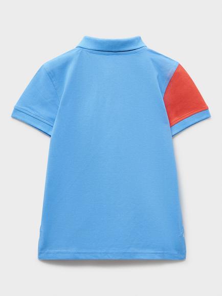 Crew Clothing Kids' Short Sleeve Polo Shirt, Red Multi - view 2, Red Multi
