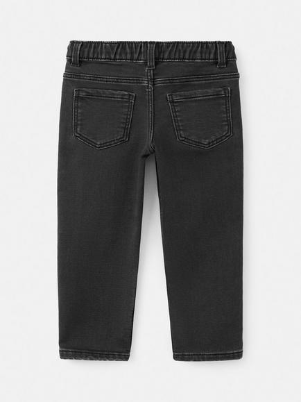 Mango Kids' Tapered Fit Jeans, Black - view 2, Black