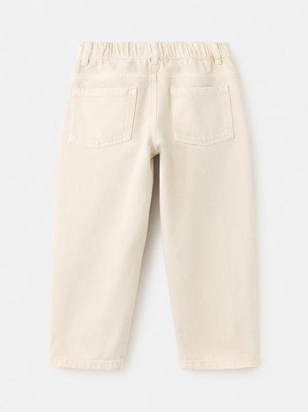 Mango Kids' Tejano Straight Leg Jeans - view 2, Sand