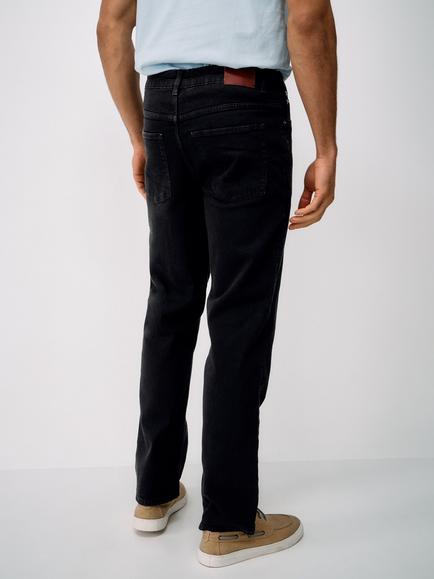Crew Clothing Parker Straight Leg Jeans, Black - view 2, Black