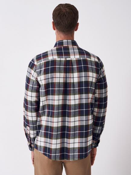 Crew Clothing Button Down Check Cotton Shirt, Red Multi - view 2, Red Multi